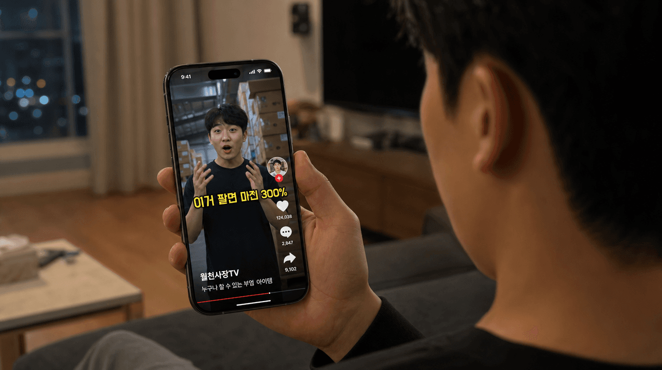 휴대폰 짧은 영상 속 자극적인 상품 추천 문구